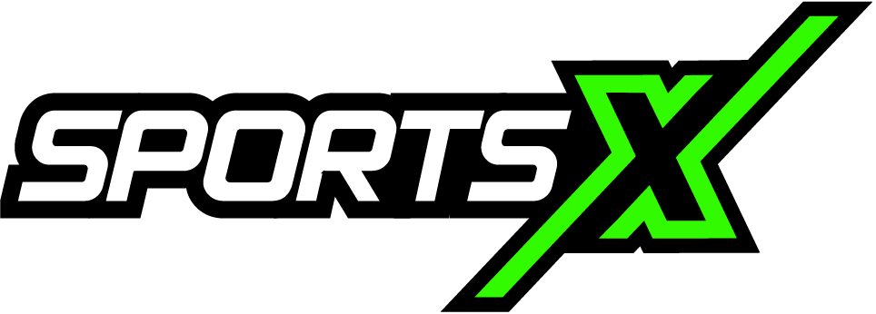 SportsX Logo - Use on BLACK Background