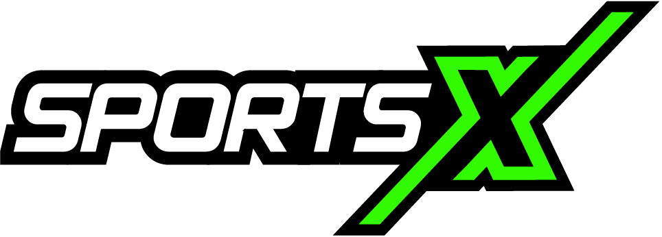 SportsX Logo - Use on BLACK Background